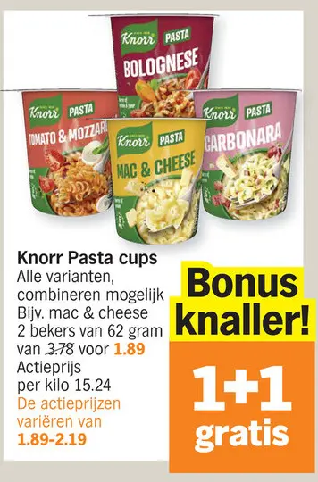 Promotie: Pasta cups