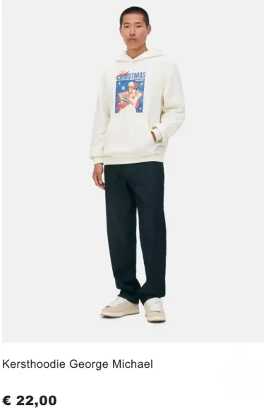 Aanbieding: Kersthoodie George Michael
