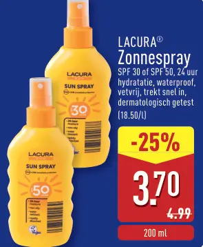 Promotie: Zonnespray