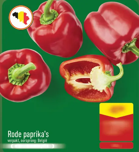 Promotie: Rode paprika's