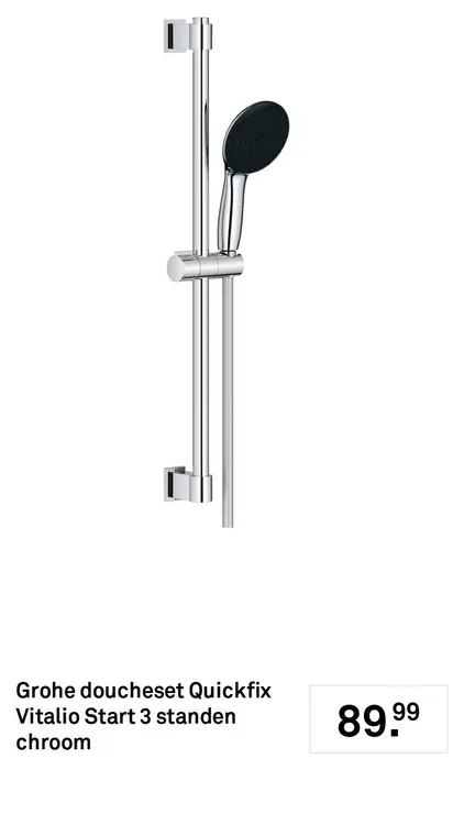 Aanbieding: Doucheset Quickfix Vitalio Start 3 standen chroom