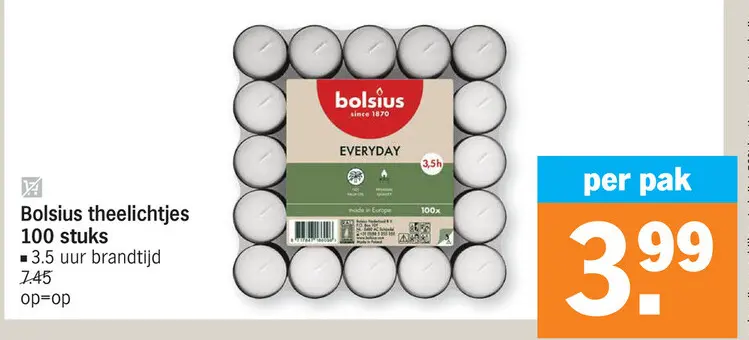 Aanbieding: theelichtjes