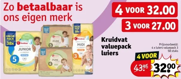 Promotie: Valuepack luiers