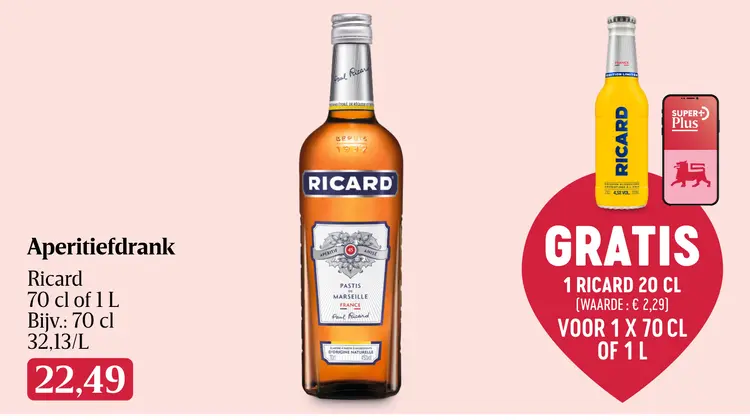 Promotie: Aperitiefdrank Ricard