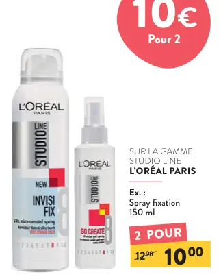 Offre: Spray fixation