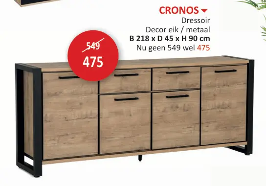 Promotie: Cronos Dressoir