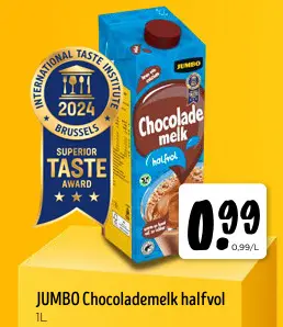 Aanbieding: Chocolademelk halfvol