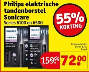 Promotie: Philips elektrische tandenborstel Sonicare