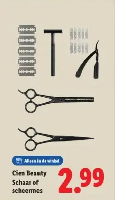 Aanbieding: Schaar of scheermes