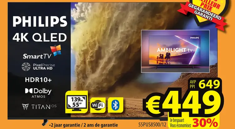 Promotie: PHILIPS 4K QLED SmartTV