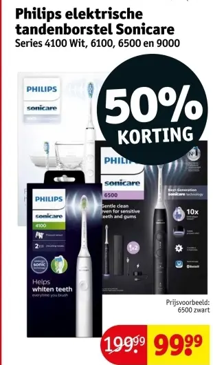 Promotie: Elektrische tandenborstel Sonicare