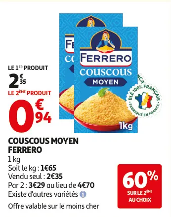 Promotie: Couscous moyen