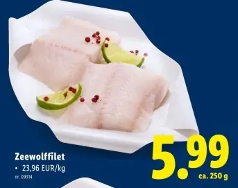 Promotie: Zeewolffilet