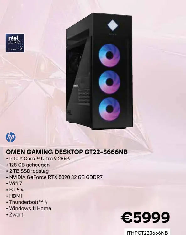 Promotie: Omen gaming desktop gt22-3666nb
