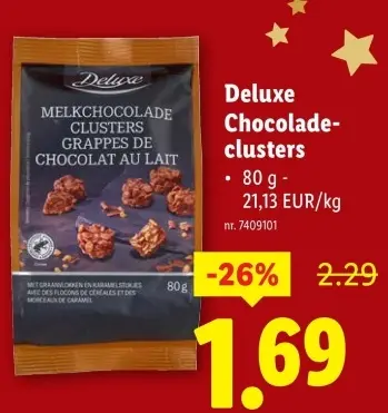 Promotie: Chocolade-clusters