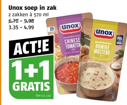Aanbieding: Soep in zak