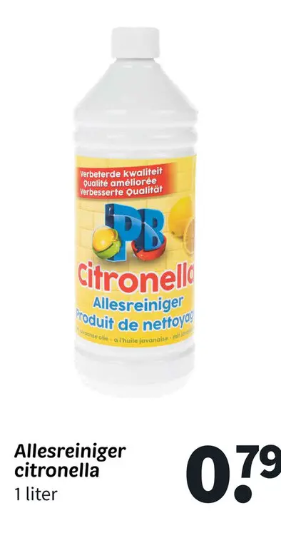 Aanbieding: Allesreiniger citronella