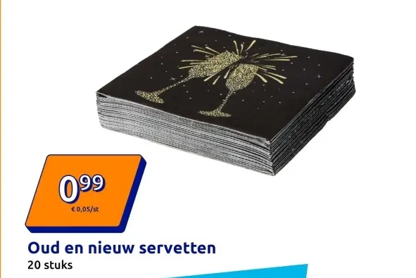 Aanbieding: Oud en nieuw servetten