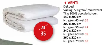 Aanbieding: Venti Dekbed