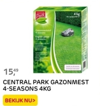 Aanbieding: CENTRAL PARK GAZONMEST 4-SEASONS