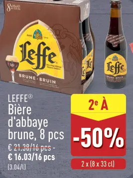 Offre: LEFFE® Bière d'abbaye brune