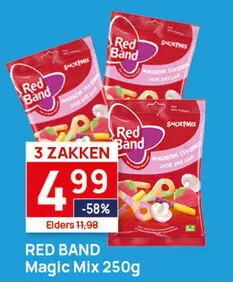 Aanbieding: 3 zakken Red Band Magic Mix   250g