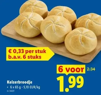 Promotie: Keizerbroodje