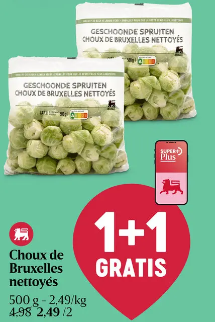 Offre: Choux de Bruxelles nettoyés