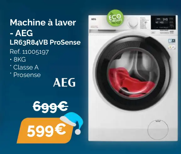 Offre: Machine à laver - AEG LR63R84VB ProSense