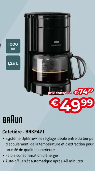 Offre: Cafetière - BRKF471