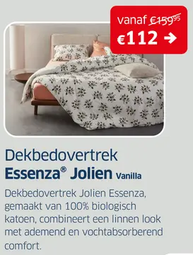 Aanbieding: Dekbedovertrek Essenza® Jolien vanilla