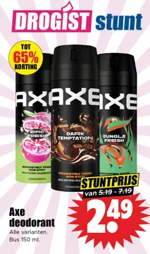 Aanbieding: Axe deodorant