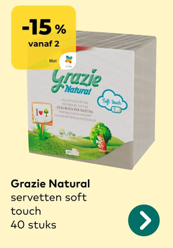 Aanbieding: Grazie Natural servetten soft touch