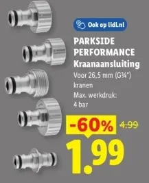 Aanbieding: Kraanaansluiting