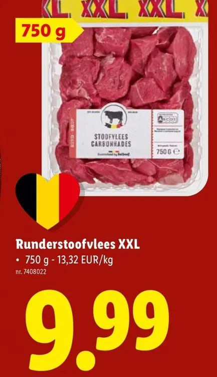 Promotie: Runderstoofvlees XXL