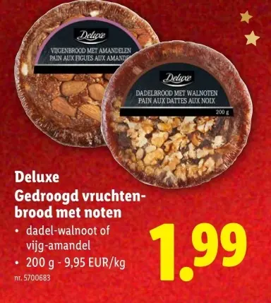 Promotie: Gedroogd vruchtenbrood met noten