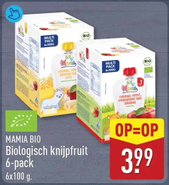 Aanbieding: Biologische knijpfruit