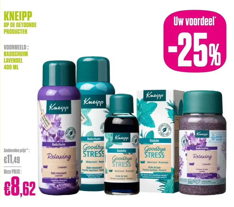 Promotie: Kneipp badschuim lavendel