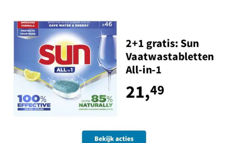 Promotie: Vaatwastabletten All-in-1
