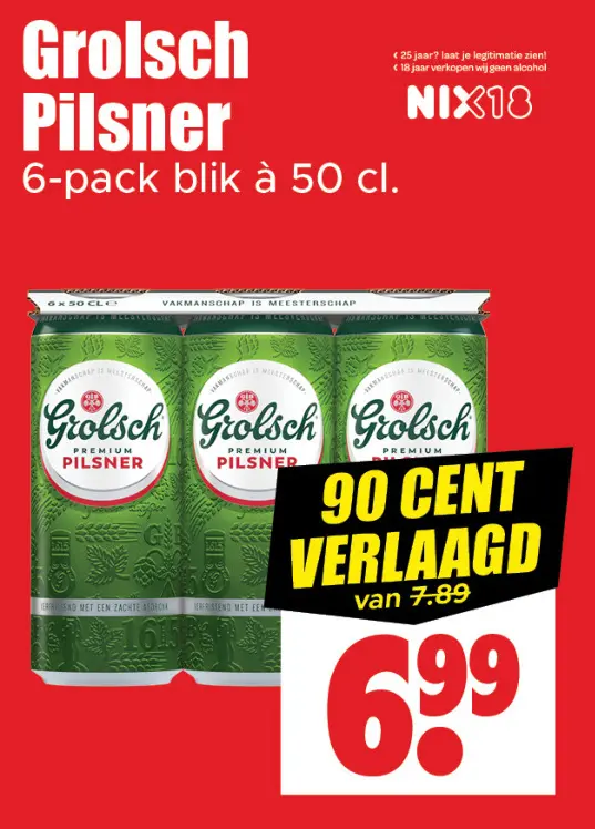 Aanbieding: Grolsch Pilsner