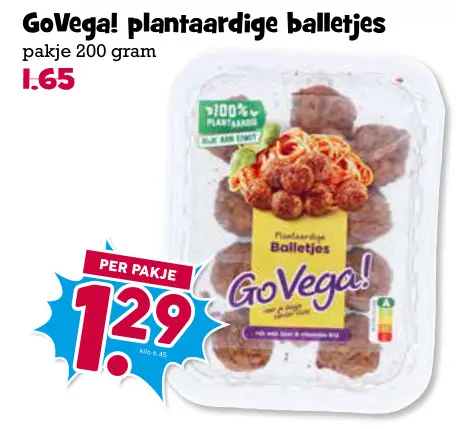 Aanbieding: plantaardige balletjes