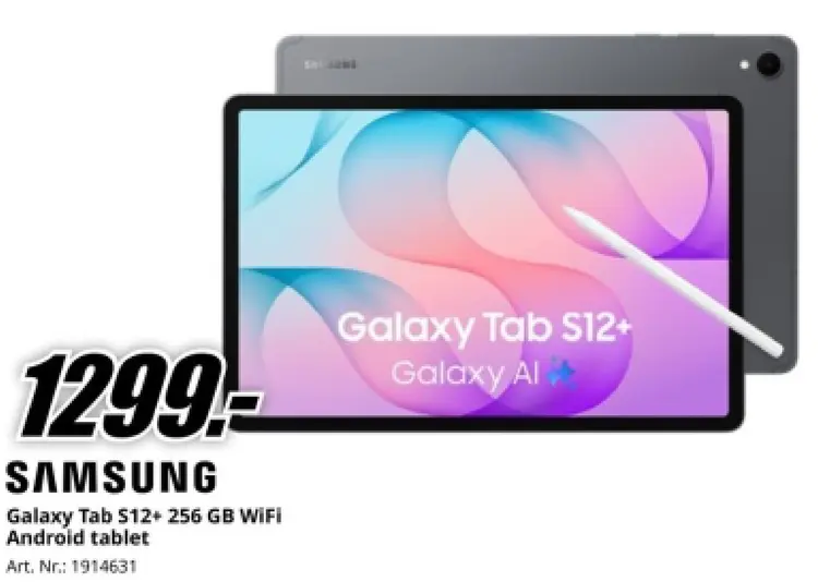 Aanbieding: Samsung Galaxy Tab S12+ 256 GB WiFi Android t