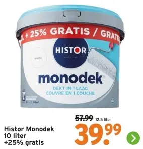 Aanbieding: Monodek 10 liter +25% gratis