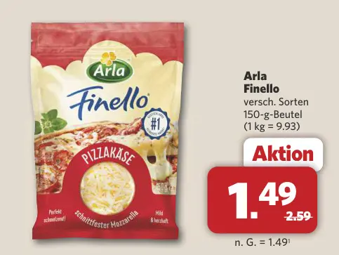 Aanbieding: Finello Pizzakäse
