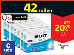 Aanbieding: Toiletpapier SUIT Wit