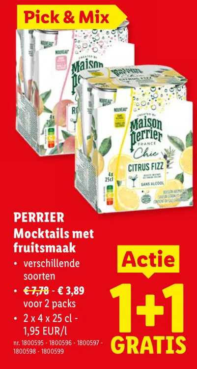 Promotie: Mocktails met fruitsmaak