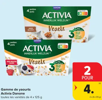 Offre: Gamme de yaourts Activia Danone