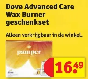 Promotie: Dove Advanced Care Wax Burner geschenkset