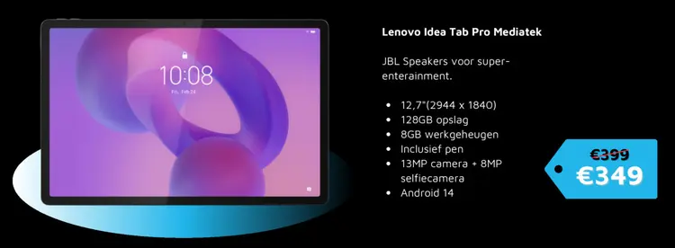 Aanbieding: Lenovo Idea Tab Pro Mediatek