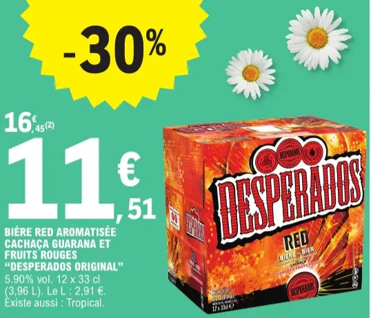 Promotie: Bière red aromatisée cachaça guarana et fruit